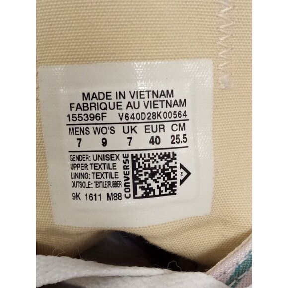 Converse Tropical Print Purple White Low Top Shoes Women's Size 9 - Picture 11 of 12